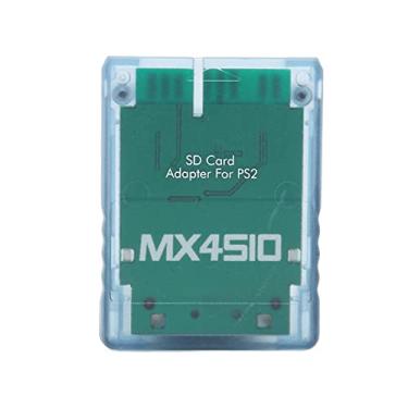 Imagem de Acogedor para adaptador de cartão SD MX4SIO, cartão de memória adaptador de cartão de memória PS2 para SIO adequado para console PS2 Fat Console, Plug and Play (azul)