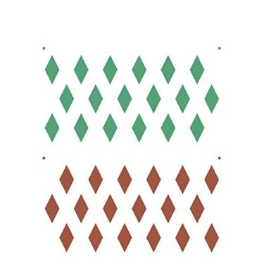 Imagem de Stencil de Acetato para Pintura OPA 15X20 2240 Estamparia Losangos