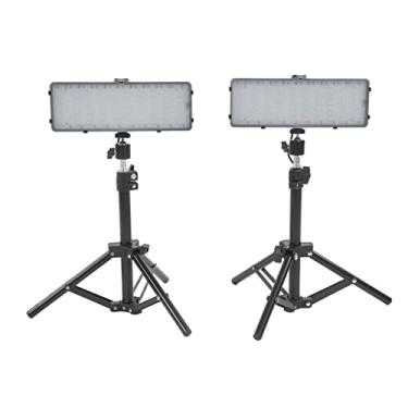 Imagem de Luz de vídeo LED RGB, kit de iluminação de vídeo para fotografia com tripé ajustável, para filmagem de estúdio, filmagem de vídeo, transmissão, conferência