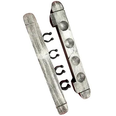 Imagem de 2 peças Snooker Pool Cue Rack Wall Rack Cue Clips Hastes de Mesa Clipe de Pendurar Haste Organizador Suporte Suporte para Bares de Bilhar Jogadores, CINZENTO
