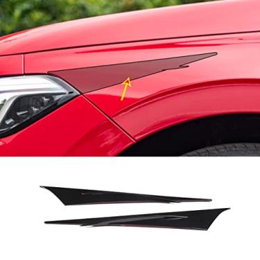 Imagem de PIUGILH Acabamento frontal de farol lateral com luz marcadora de pálpebras adesivo decoração exterior para Honda Civic 2022 Sedan Hatchback LX EX EX-L Sport Touring
