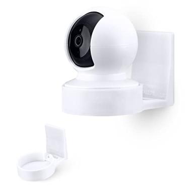 Imagem de Suporte de parede para Kasa EC70 Spot, suporte adesivo para câmera de segurança inteligente TP Link, instalado em minutos, suporte de gancho sem bagunça da Brainwavz (branco)