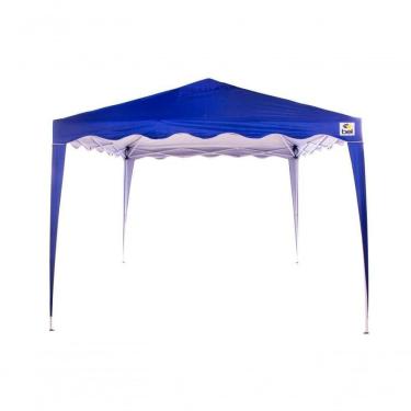 Imagem de Tenda Gazebo Dobrável Alum. 3,00 X 3,00 M Azul Bel Lazer