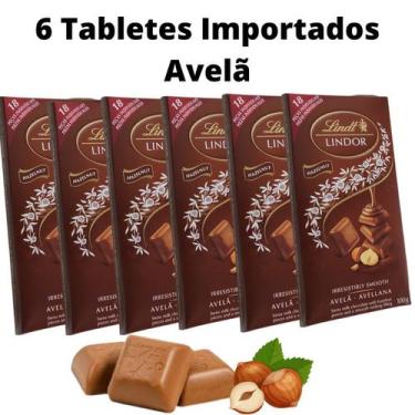 Imagem de Tabletes De Chocolate Lindt Lindor Singles Avelã Kit De 600G