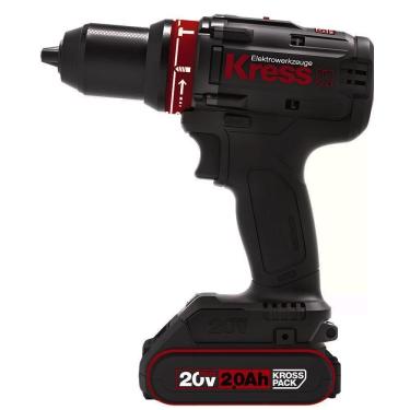 Imagem de Furadeira Parafusadeira Impacto 20V 70N.M Brushless Kress