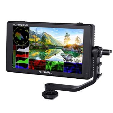Imagem de FEELWORLD LUT6 6 polegadas 2600nits HDR 3D LUT Tela sensível ao toque DSLR Camera Field Monitor com histograma VectorScope de forma de onda 4K HDMI Entrada Saída 1920X1080