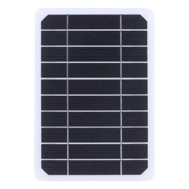 Imagem de Painel solar 5W 5V monocristalino painel solar externo carregador de bateria solar fonte de alimentação móvel para carregar celular
