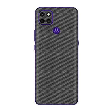 Imagem de Skin Adesivo Traseira Fibra Carbono e outras texturas Para Moto G9 Power (Grafite Carbono)