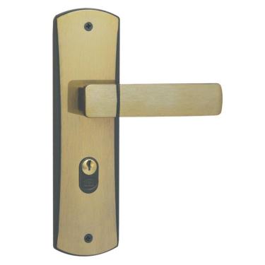 Imagem de Fechadura para Porta de Entrada Externa com Espelho Capri 40mm MGM Bronze Latonado