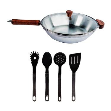 Imagem de Frigideira Wok Funda Oriental Alumínio Usinado Talher02 28cm