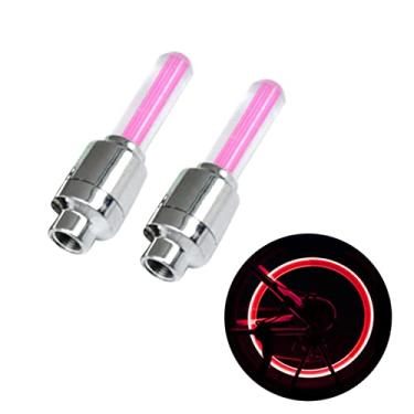 Imagem de CRAFTHROU 2 Peças Luzes De Bicicleta De Núcleo De Válvula De Pneu Para Rodas Lanterna LED Luzes De Válvula De Pneu LED Luz De Bicicleta Válvula De Bicicleta LED Luzes De Roda Luz De