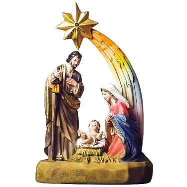 Imagem de Imagem Sagrada Família Estrela Natal Resina 30cm Importado