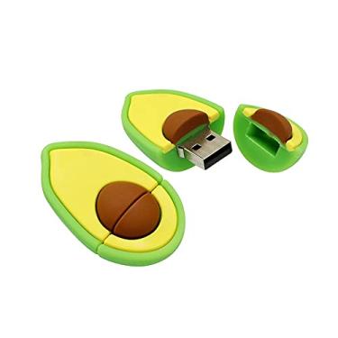Imagem de 64 GB em forma de abacate PenDrive USB Flash Drive Memory Stick U Disk Pen Drive USB Flash Drive USB Stick USB (verde)