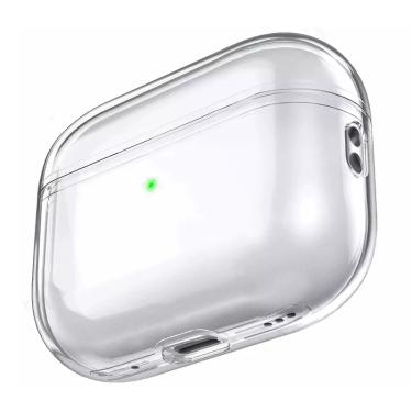 Imagem de Capa de Fone de Ouvido Transparente para Airpods  Hard PC Clear Headphone Cover  Carregar Sacos  Pro