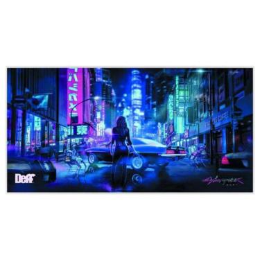 Imagem de Mousepad Gamer XXL Design City Cyberpunk 90x40cm