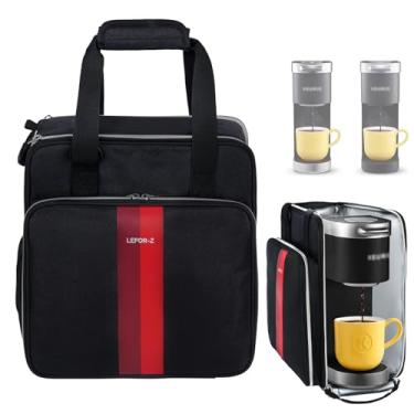 Imagem de LEFOR·Z Bolsa de viagem para cafeteira compatível com Keurig K-Mini, estojo de transporte para cafeteira de dose única compatível com K-Mini Plus com vários bolsos para cápsulas K-Cup (apenas saco)