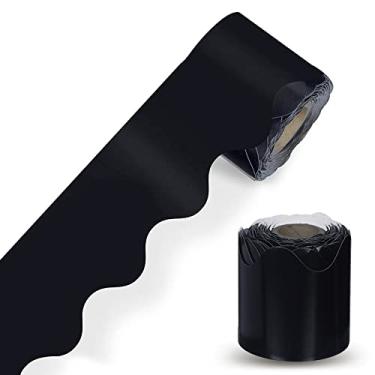 Imagem de Bordas de quadro de avisos preto recortado, bordas de quadro de avisos, bordas recortadas, boletim de sala de aula, para decoração de sala de aula, tiras de decoração de portas de acabamento de quadro de avisos