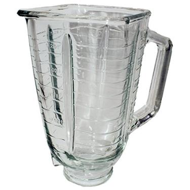 Imagem de Blendin Frasco de vidro quadrado de 5 xícaras Compatível com liquidificadores Oster e Osterizer