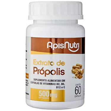 Imagem de Apisnutri Extrato De Própolis 500Mg (60 Caps)