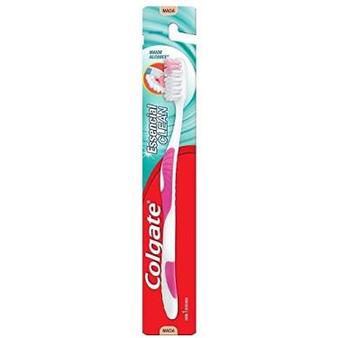 Imagem de Escova Dental Colgate Essencial Clean 1 unid, Colgate, Branco, 1 Unidade, pacote de 48