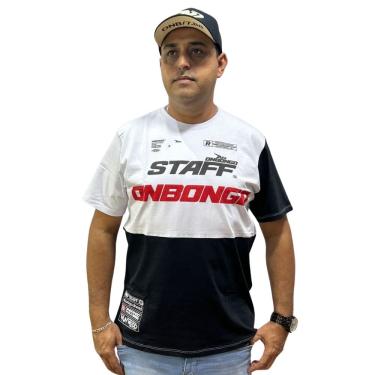 Imagem de Camiseta Masculina Onbongo Staff SCC88 Branca Preta ON117
