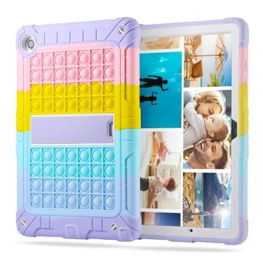 Imagem de XZC Capa para Samsung Galaxy Tab A9 Plus 28.9 cm 2023 (SM-X210/SM-X216/SM-X218) Capa resistente à prova de choque com suporte para lápis/alça de ombro de transporte (arco-íris, A9+ Plus 27.9 cm)