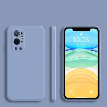 Imagem de Capa luxuosa quadrada de silicone macio para oneplus 10 9 9r 9rt 8 7 7t pro nord ce 2 5g capa traseira de cor sólida, cinza, para one plus nord n20