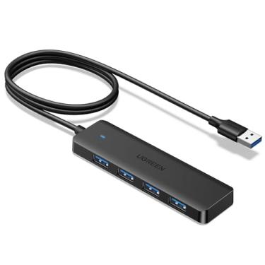 Imagem de UGREEN Hub USB 3.0, 4 portas USB A Splitter Expansor USB ultrafino para mouse, teclado, unidade flash, disco U, impressora compatível com laptop, PC de mesa, Xbox, PS5 e muito mais, 2 pés