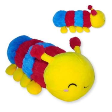 Imagem de Centopéia de Pelúcia Fizzy Toys Fofinho Macio Amarelo Manú