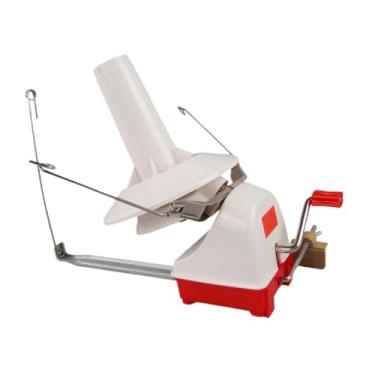 Imagem de YIJU Enrolador de fios de lã Máquina de enrolar lã Artesanato doméstico Suporte de bola de corda de lã multiuso com alça para fio de novelo de fibra