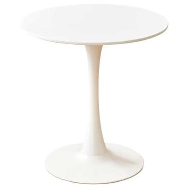 Imagem de Mesa de jantar redonda de bar de bistrô, mesa de negociação casual moderna, mesa de jantar de café com leite e chá, para varanda nórdica pequena mesa redonda