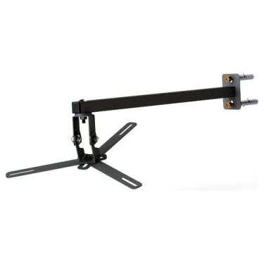 Imagem de Suporte projetor datashow  parede braço 40 cm preto - MULTIFORMA