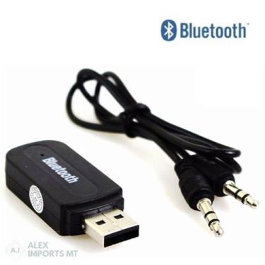Imagem de Receptor usb p2 Bluetooth 10 Metros Áudio Estéreo kabu - Alex Imports 