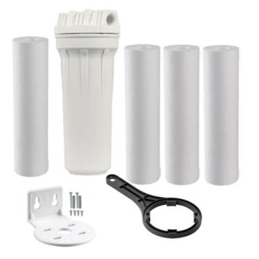Imagem de Filtro Caixa D'água E Cavalete Globalfiltros + 3 Refil Extra - Hidro F