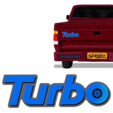 Imagem de Emblema Turbo D20 Adesivo Traseiro Modelo Original Chevrolet - SPORTIN