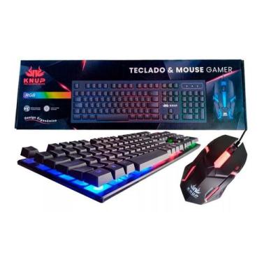 Imagem de Kit Teclado E Mouse Gamer Knup Kp-Te115