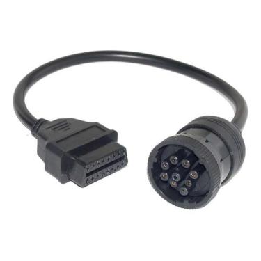 Imagem de Cabo 9 Pinos Deutsche Alemão Scanner Com Adaptador Obdii - DM FERRAMEN