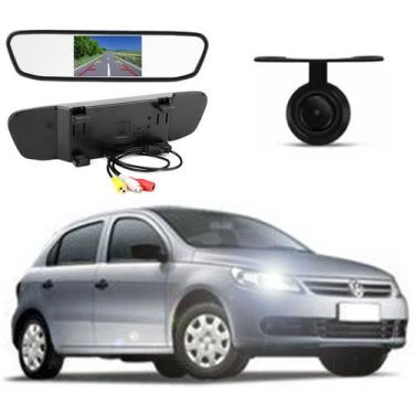 Imagem de Kit Completo Espelho Retrovisor LCD 4.3 + Câmera de Ré Gol G4 2005 200
