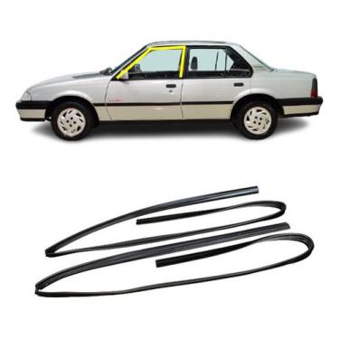 Imagem de Jogo Borrachas Vidro Porta Canaleta Dianteira Monza 4 Portas - Disk Bo