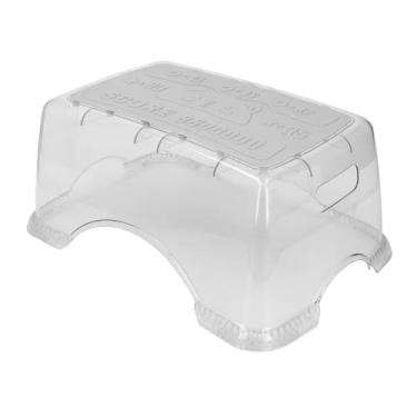 Imagem de Tamborete do Banheiro, Tamborete Multifuncional Transparente do Penico do cocô do Animal de Estimação Resistente para Crianças Adultas