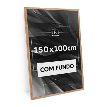 Imagem de Moldura 150x100 Cm C/ Fundo Quadro Foto Retrato Mdf Emoldurar Painel Q