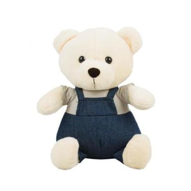 Imagem de Urso Macacão Sentado 25cm - Pelúcia - Fofy Toys