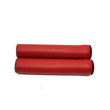 Imagem de Manopla MTB Silicone WS-088 Macia 130mm Vermelho c/ Plugs - KTR