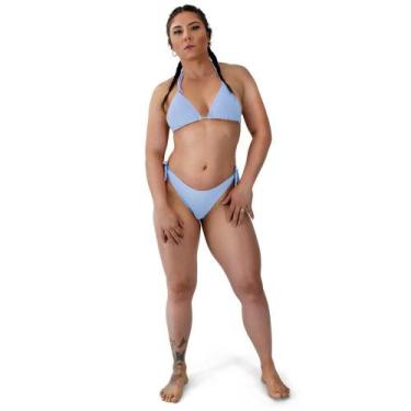Imagem de Biquini Feminino Asa Delta Cortininha Amarração Bojo Verão - Dexshoes,