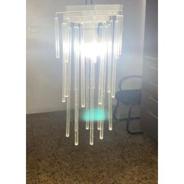 Imagem de Lustre De Vidro Com Base Modelo Tubos Crescente - Dal acessórios de vi