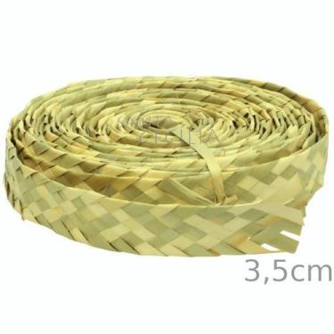 Imagem de Fita de Palha Natural  para Artesanato para Embalagem para Convite   1