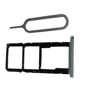 Imagem de zhxchzhi Bandeja de cartão SIM OEM Suporte de slot para cartão SD + pino compatível com Samsung Galaxy A06 A065F/DS A065M Prata