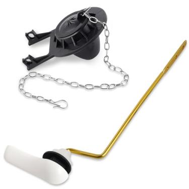 Imagem de Kit de substituição de alça de vaso sanitário universal com aba de vaso sanitário de borracha de 5 cm, peças de tanque de vaso sanitário compatíveis com Kohler, American Standard, TOTO, Mansfield,