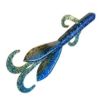 Imagem de Strike King Iscas, KVD Perfect Plastic Magnum Game Isca macia, água doce, 13 cm de comprimento, Okeechobee Craw, pacote com 6