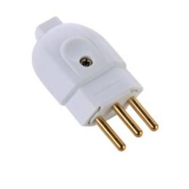 Imagem de Plugue Tomada Macho 2p+t 20A 250V Branco TRAMONTINA